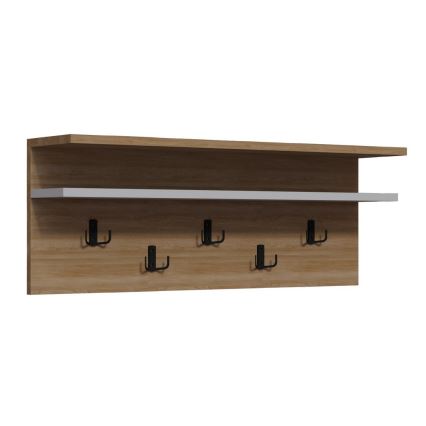 Percha de pared ROLKER 90x31,4 cm marrón