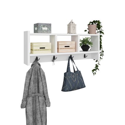 Percha de pared STAR 35x76 cm blanco