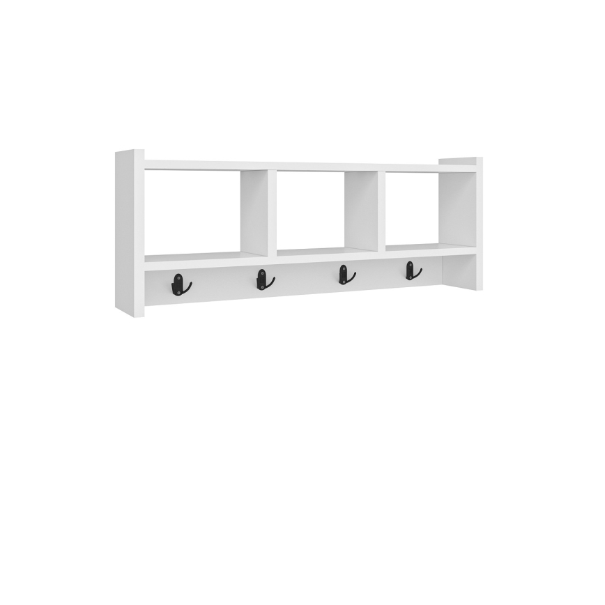 Percha de pared STAR 35x76 cm blanco