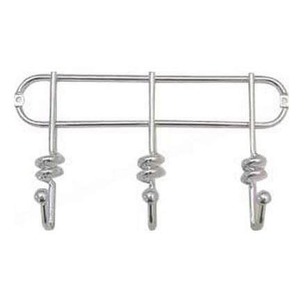 Percha de pared TWIST 13,3x25,3 cm cromo brillante