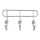 Percha de pared TWIST 13,3x25,3 cm cromo brillante