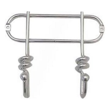 Percha de pared TWIST 13,5x16,5 cm cromo brillante