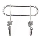 Percha de pared TWIST 13,5x16,5 cm cromo brillante