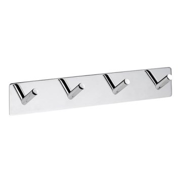 Perchero 25,5x4,5 cm acero inoxidable/plateado