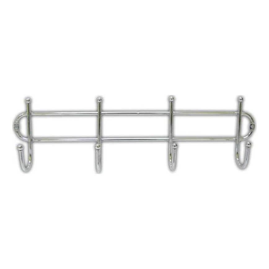Perchero de pared 10,5x37 cm cromo brillante