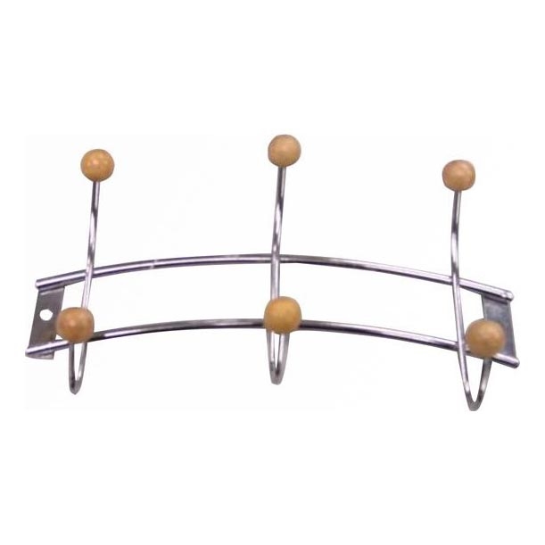 Perchero de pared 11,5x21 cm cromo brillante