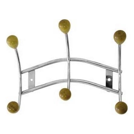 Perchero de pared 16x23,5 cm cromo brillante