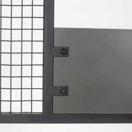 Perchero de pared con mueble zapatero NOMAD 182x78 cm negro/antracita