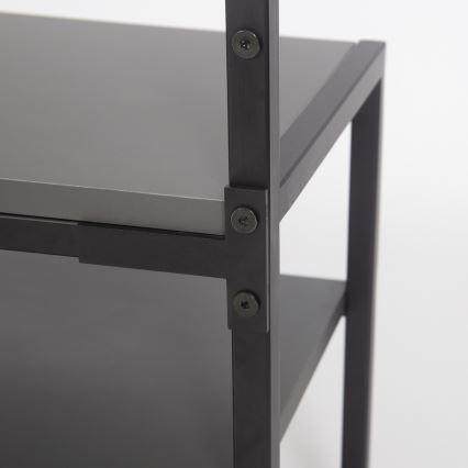 Perchero de pared con mueble zapatero NOMAD 182x78 cm negro/antracita