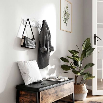 Perchero de pared KATE blanco
