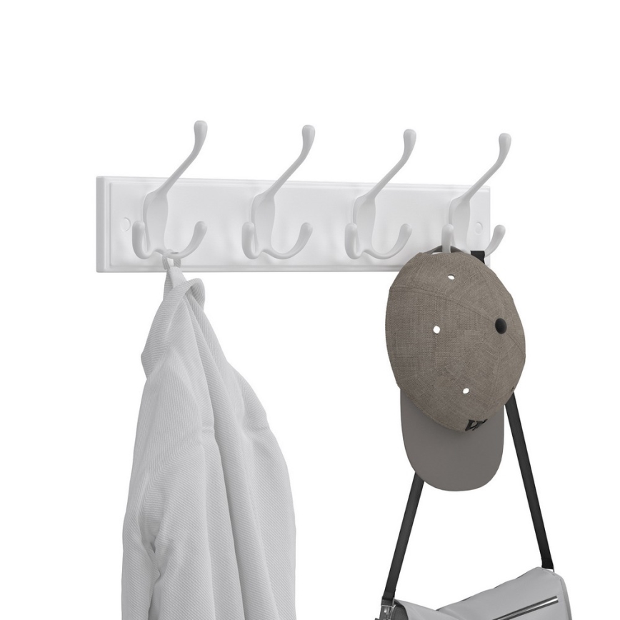 Perchero de pared KATE blanco