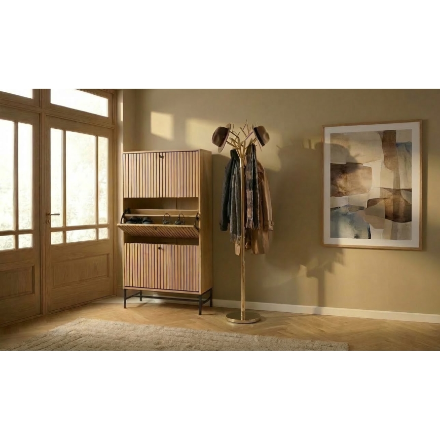 Perchero de pie 180x40 cm BRANCHE dorado