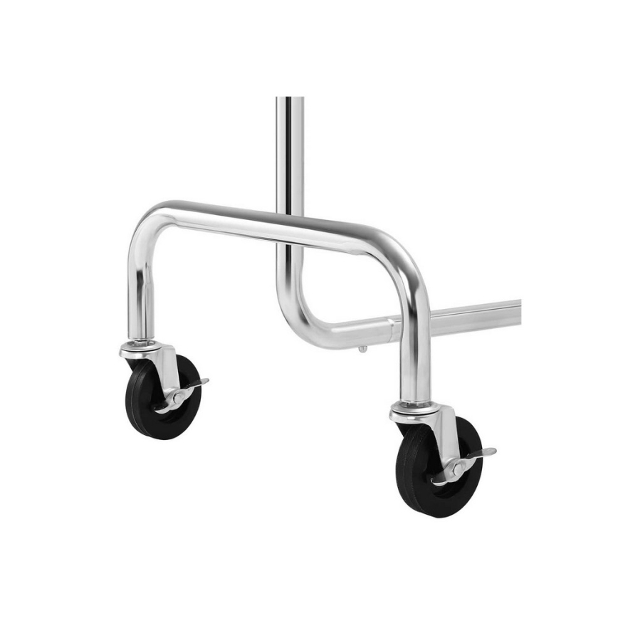 Perchero de pie móvil JEAN plateado