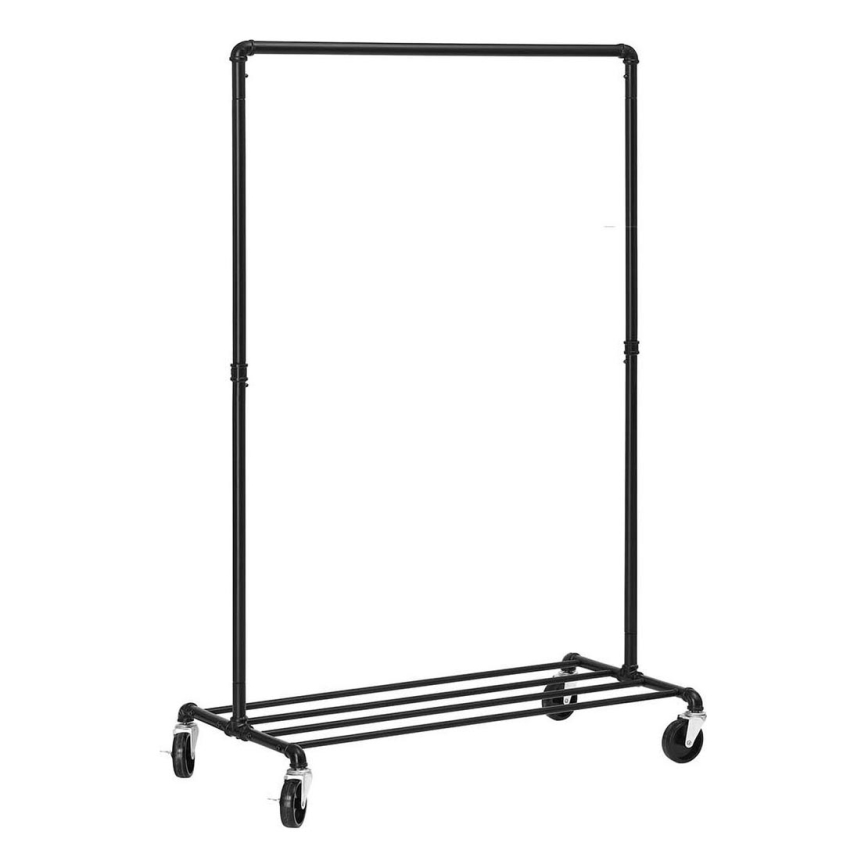 Perchero de pie móvil LINEA, negro
