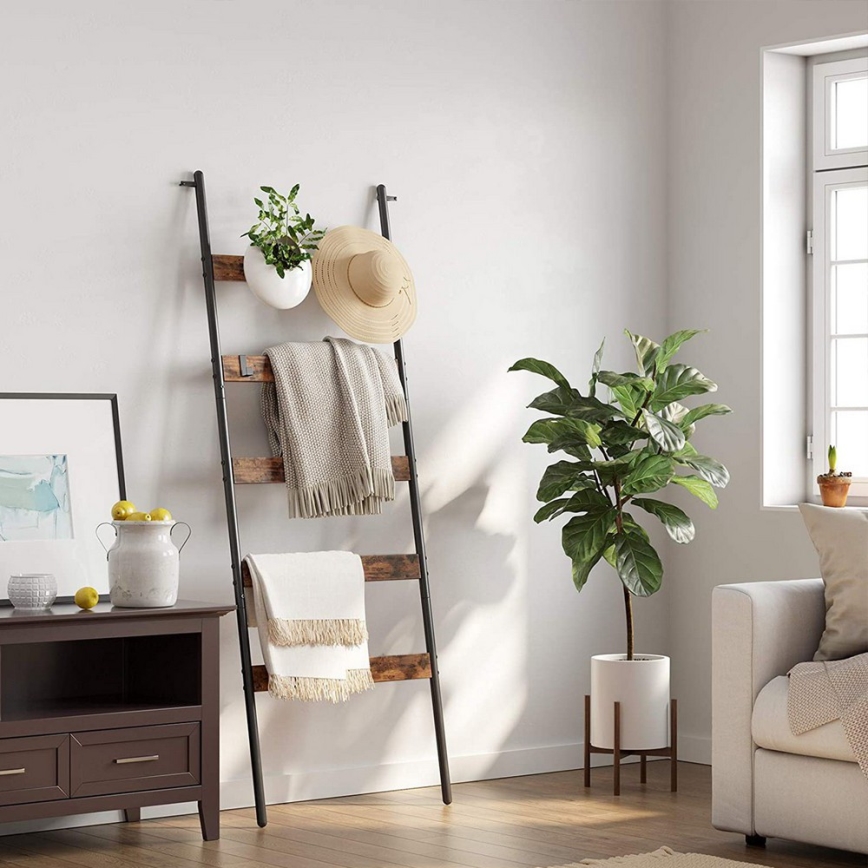 Perchero de pie NAVARO marrón/negro