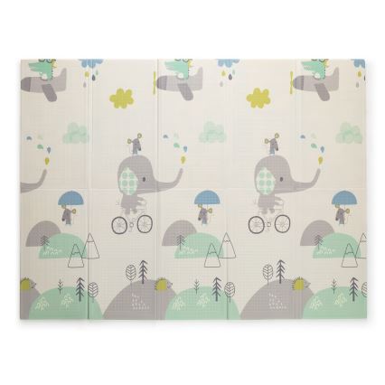 PETITE&MARS - Alfombra de juego plegable CAMPY ELEPHANT&CITY