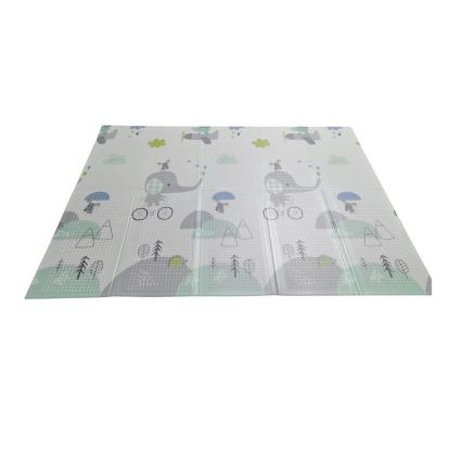 PETITE&MARS - Alfombra de juego plegable CAMPY ELEPHANT&CITY