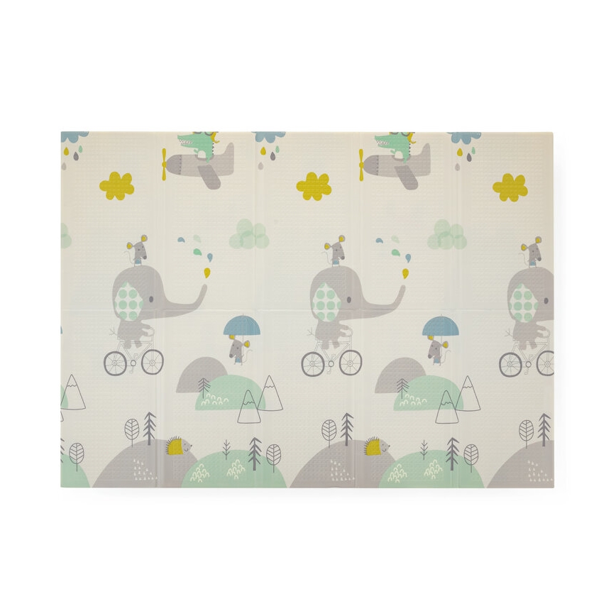 PETITE&MARS - Alfombra de juego plegable CAMPY ELEPHANT&FOX