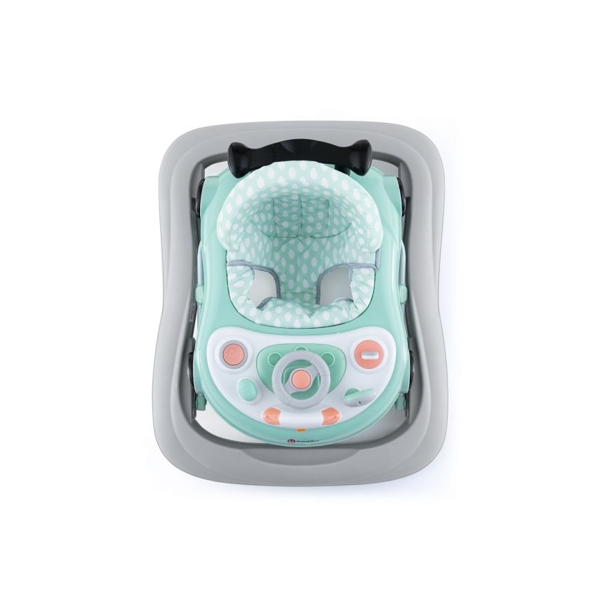PETITE&MARS - Andador para bebés con una melodía CABRIO 2xAA menta
