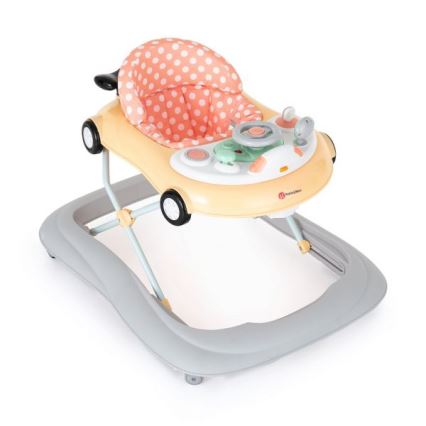 PETITE&MARS - Andador para bebés con una melodía CABRIO 2xAA naranja