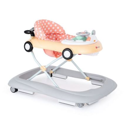 PETITE&MARS - Andador para bebés con una melodía CABRIO 2xAA naranja