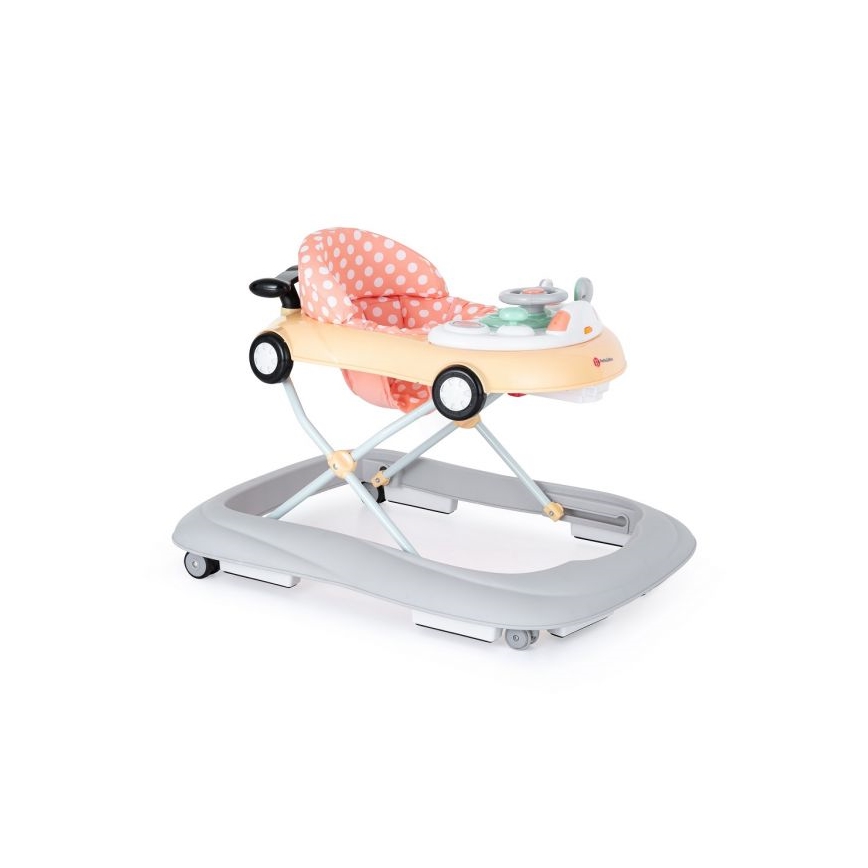 PETITE&MARS - Andador para bebés con una melodía CABRIO 2xAA naranja