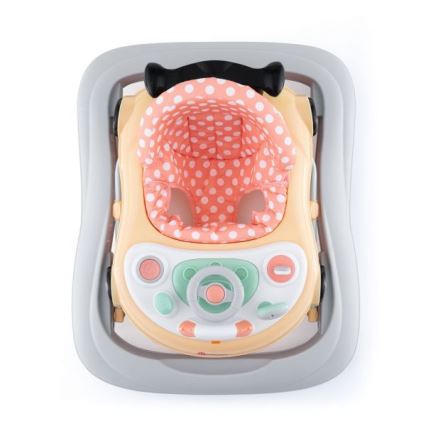 PETITE&MARS - Andador para bebés con una melodía CABRIO 2xAA naranja