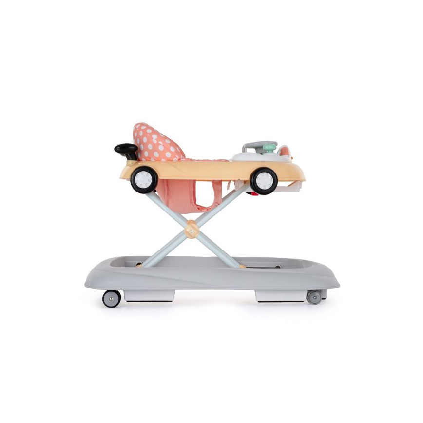 PETITE&MARS - Andador para bebés con una melodía CABRIO 2xAA naranja