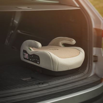 PETITE&MARS - Asiento elevador para coche OPTIMUS PRO i-Tamaño 125-150 cm (22-36 kg) beige