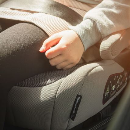 PETITE&MARS - Asiento elevador para coche OPTIMUS PRO i-Tamaño 125-150 cm (22-36 kg) gris