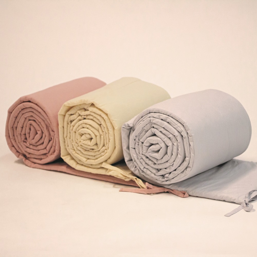 PETITE&MARS - Barrera de seguridad para cunas TILLY MAX 360 cm rosa