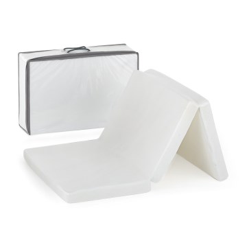 PETITE&MARS - Colchón plegable de viaje FOLDIE 120x60 cm blanco