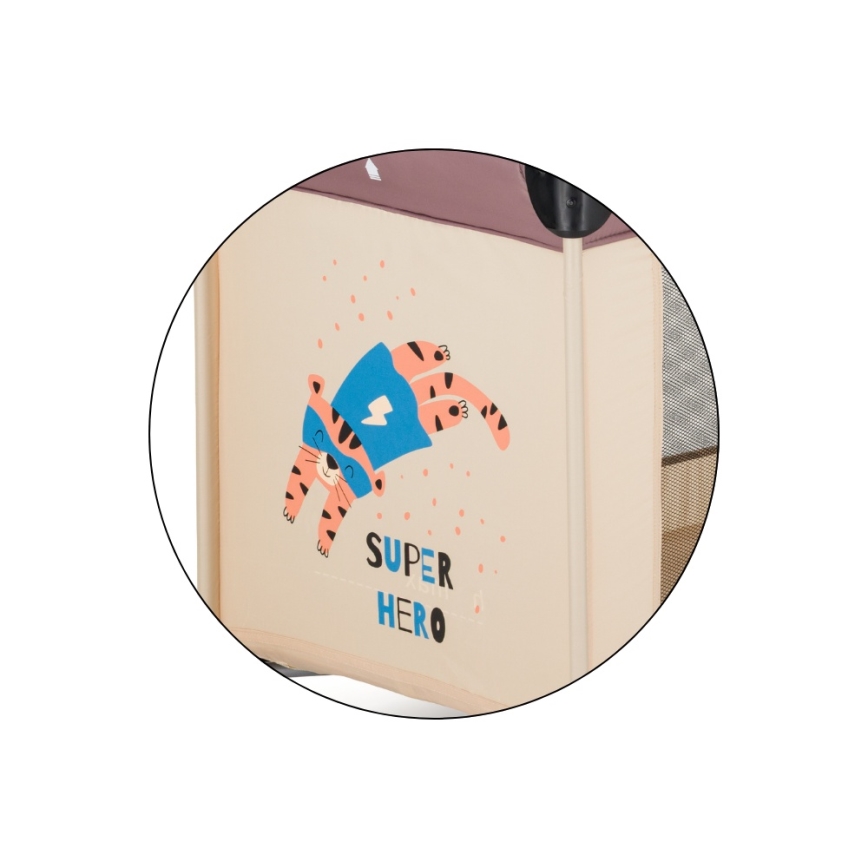 PETITE&MARS - Cuna de viaje KOOT Tiger Super Hero