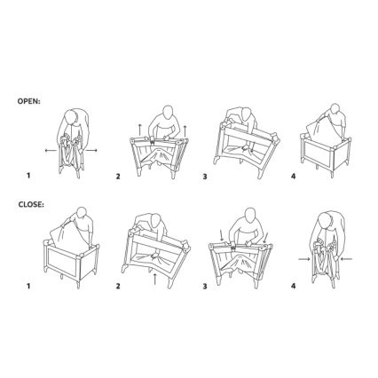 PETITE&MARS - Cuna de viaje KOOT Zebra Super Power