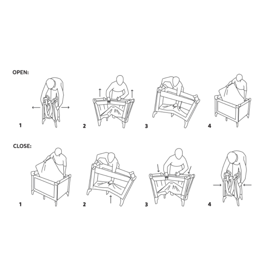 PETITE&MARS - Cuna de viaje NYJA Urban Jungle Arena