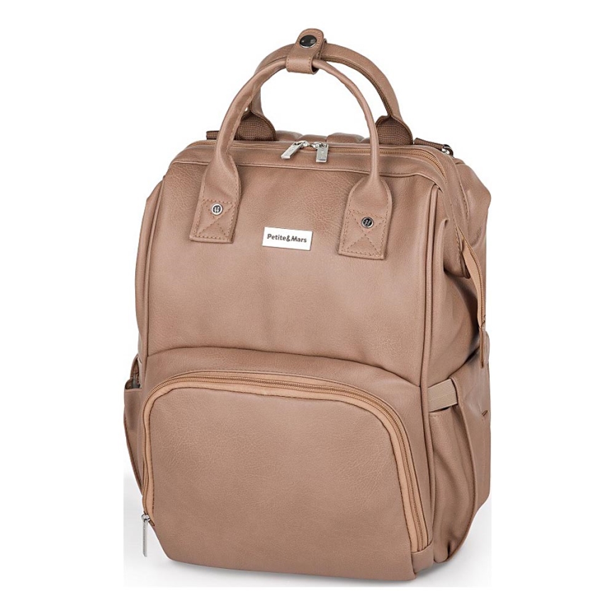 PETITE&MARS - Mochila de Pañales para Bebé para cochecito JASPER marrón