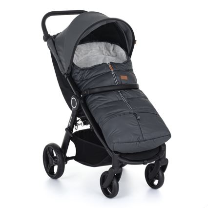 PETITE&MARS - SET Saco de bebé 3 en 1 JIBOT + manoplas para cochecito JASIE gris