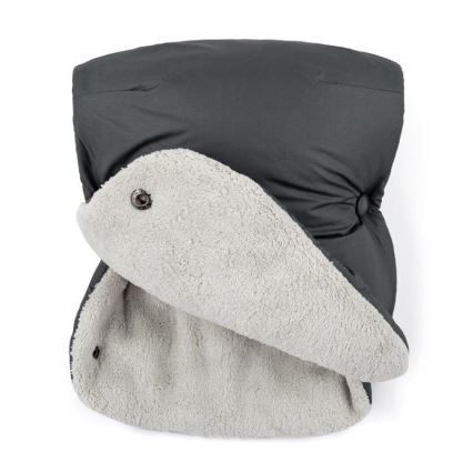 PETITE&MARS - SET Saco de bebé 3 en 1 JIBOT + manoplas para cochecito JASIE gris
