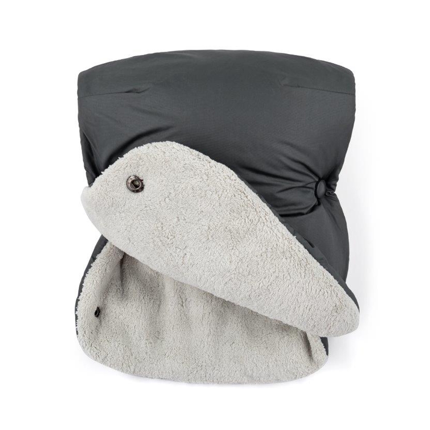 PETITE&MARS - SET Saco de bebé 3 en 1 JIBOT + manoplas para cochecito JASIE gris