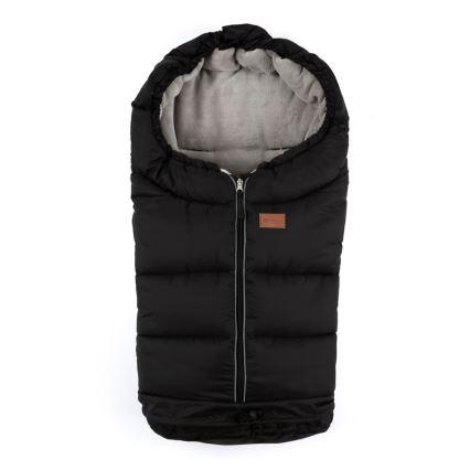PETITE&MARS - SET Saco de bebé 3 en 1 JIBOT + manoplas para cochecito JASIE negro