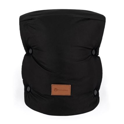 PETITE&MARS - SET Saco de bebé 3 en 1 JIBOT + manoplas para cochecito JASIE negro