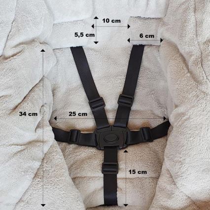 PETITE&MARS - SET Saco de bebé 3 en 1 JIBOT + manoplas para cochecito JASIE negro