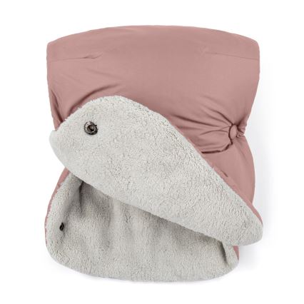 PETITE&MARS - SET Saco de bebé 3 en 1 JIBOT + manoplas para cochecito JASIE rosa