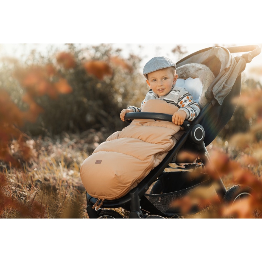 PETITE&MARS - Saco de Dormir para Bebé 4en1 COMFY Elegant Caramel/Beige marrón