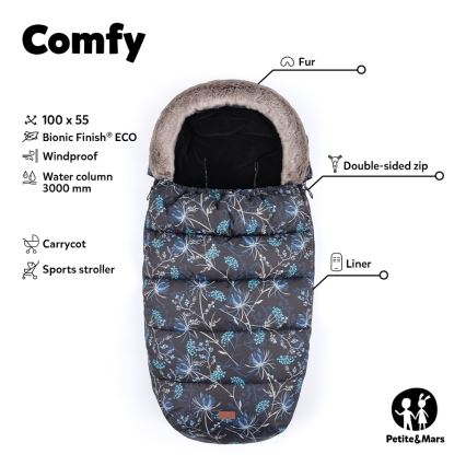 PETITE&MARS - Saco de Dormir para Bebé 4en1 COMFY Elegant Caramel/Beige marrón