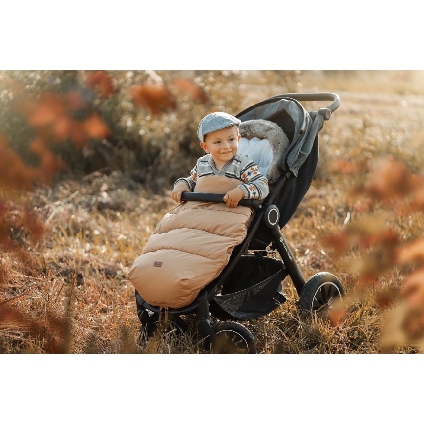 PETITE&MARS - Saco de Dormir para Bebé 4en1 COMFY Elegante marrón caramelo/beige