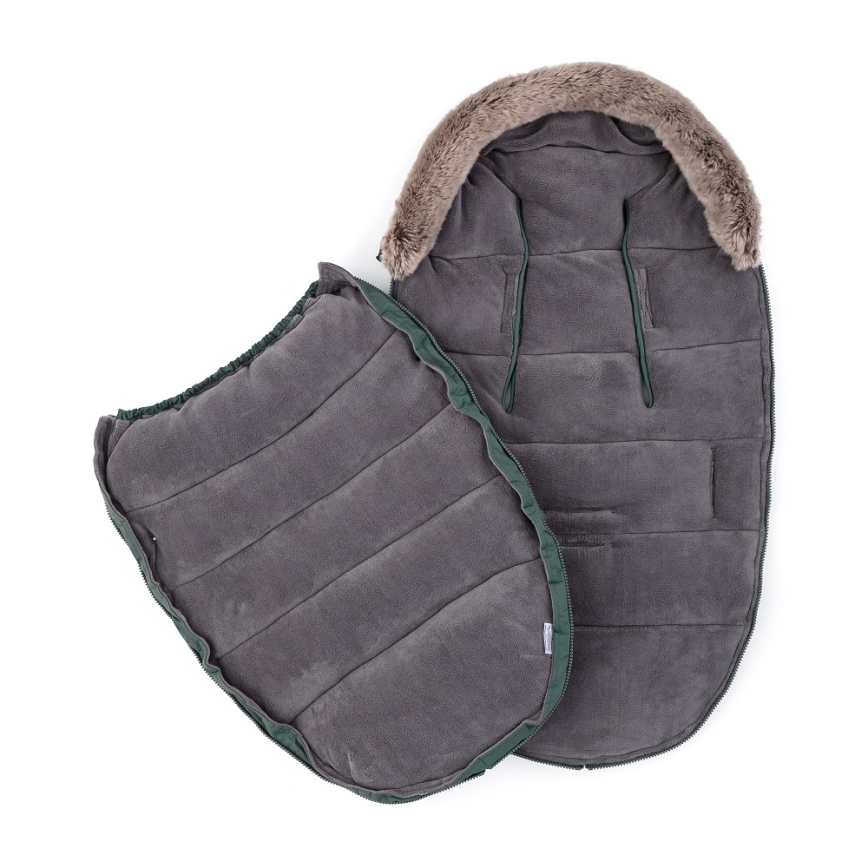 PETITE&MARS - Saco de Dormir para Bebé 4en1 COMFY Verde caqui auténtico