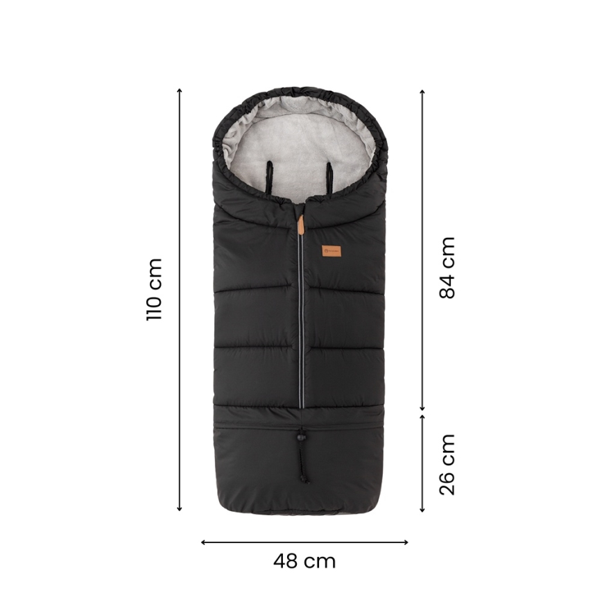 PETITE&MARS - Saco infantil 3 en 1 JIBOT gris claro