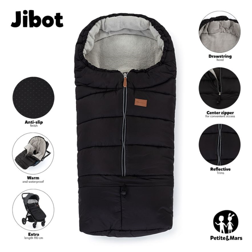 PETITE&MARS - Saco para bebé 3en1 JIBOT marrón