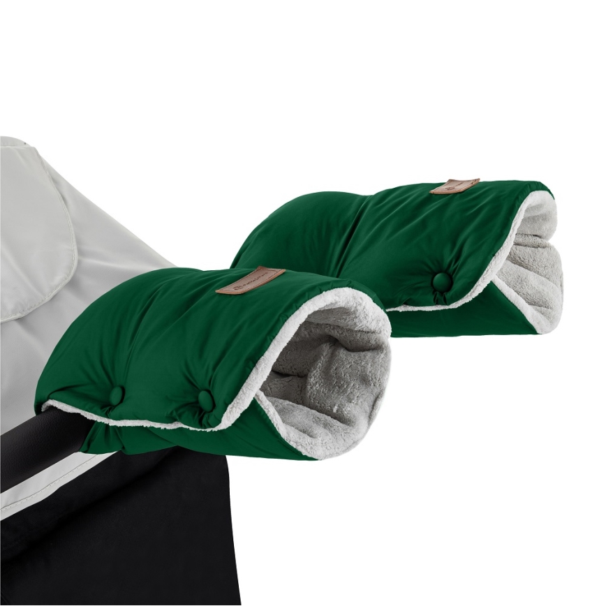 PETITE&MARS - SET Saco de bebé 3en1 JIBOT + cubremanos para cochecito Verde